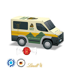 3D-Präsent Transporter, Lindt LINDOR Milchkugeln, inkl. Druck