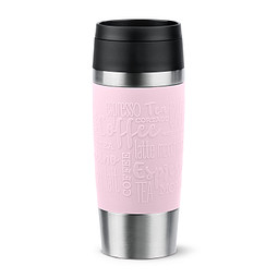 EMSA Travel Mug Isolierbecher Classic, 360 ml, Pastellrosa