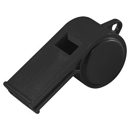 Trillerpfeife Sport ohne Kordel, schwarz