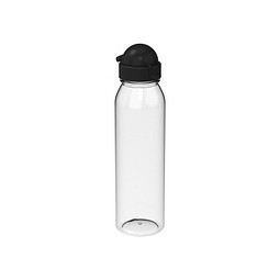 Trinkflasche Active Junior, 650 ml, RENEW, transparent/schwarz