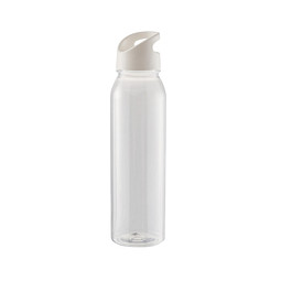 Trinkflasche Active Wave, 650 ml, transparent/weiß