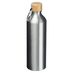 Trinkflasche aus recyceltem Aluminium , grau
