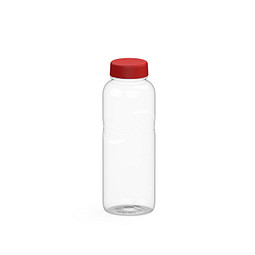 Trinkflasche Carve Refresh, 700 ml, RENEW, transparent/standard-rot