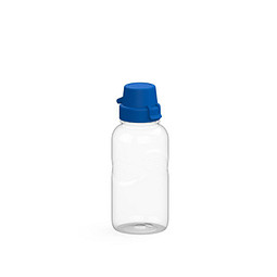 Trinkflasche Carve School, 500 ml, RENEW, transparent/standard-blau PP