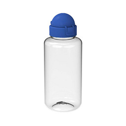 Trinkflasche Junior, 700 ml, RENEW, transparent/standard-blau PP
