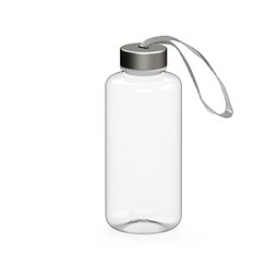 Trinkflasche Pure, 1 l, RENEW, transparent/silber