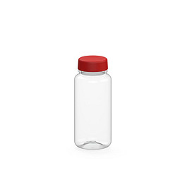 Trinkflasche Refresh, 400 ml, RENEW, transparent/standard-rot