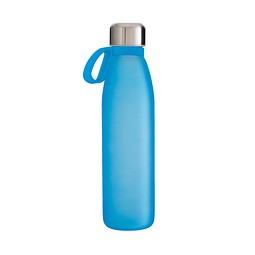 Trinkflasche RETUMBLER-myTOULON GLASS, hellblau, Ring hellblau
