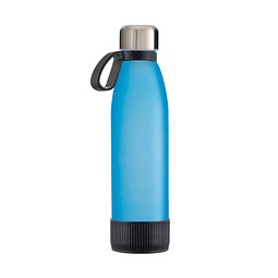 Trinkflasche RETUMBLER-myTOULON GLASS, hellblau/schwarz/schwarz