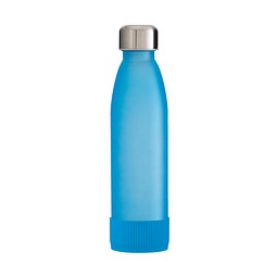 Trinkflasche RETUMBLER-myTOULON GLASS, hellblau, Sleeve hellblau