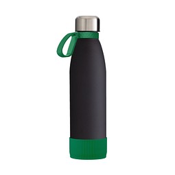 Trinkflasche RETUMBLER-myTOULON GLASS, schwarz/grün/grün