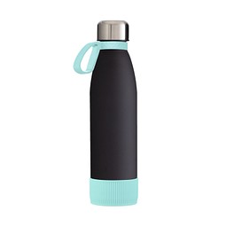 Trinkflasche RETUMBLER-myTOULON GLASS, schwarz/mint/mint