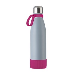 Trinkflasche RETUMBLER-myTOULON, grau/magenta/magenta