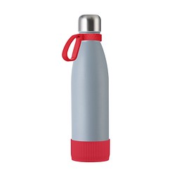 Trinkflasche RETUMBLER-myTOULON, grau/rot/rot