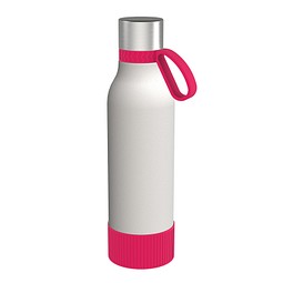 Trinkflasche RETUMBLER-myTOULON II 820, weiß/magenta/magenta