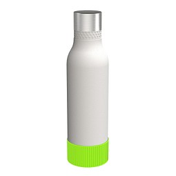 Trinkflasche RETUMBLER-myTOULON II 820, weiß, Sleeve hellgrün
