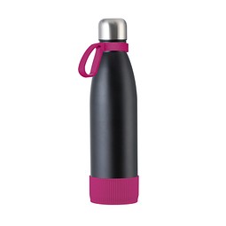 Trinkflasche RETUMBLER-myTOULON, schwarz/magenta/magenta