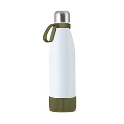 Trinkflasche RETUMBLER-myTOULON, weiß/dunkelgrün/dunkelgrün