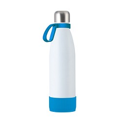Trinkflasche RETUMBLER-myTOULON, weiß/hellblau/hellblau