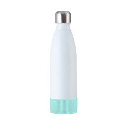 Trinkflasche RETUMBLER-myTOULON, weiß, Sleeve mint