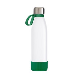 Trinkflasche RETUMBLER-TOULON GLASS, weiß/grün/grün