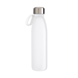 Trinkflasche RETUMBLER-TOULON GLASS, weiß, Ring weiß