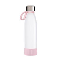 Trinkflasche RETUMBLER-TOULON GLASS, weiß/rosa/rosa
