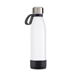 Trinkflasche RETUMBLER-TOULON GLASS, weiß/schwarz/schwarz