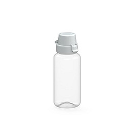 Trinkflasche School, 400 ml, RENEW, transparent/weiss