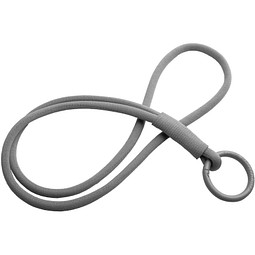 Tubyard Lanyard mit elastischem Band, grau