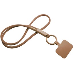 Tubyard Lanyard mit Telefonhalterung und Band aus recyceltem Kunststoff, bronze