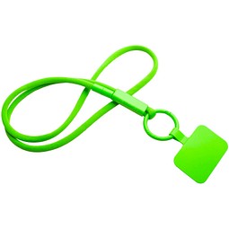 Tubyard Lanyard mit Telefonhalterung und Band aus recyceltem Kunststoff, limone