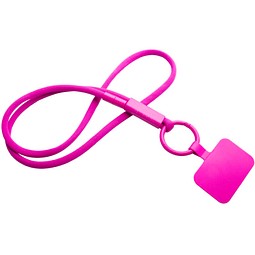 Tubyard Lanyard mit Telefonhalterung und Band aus recyceltem Kunststoff, rosa