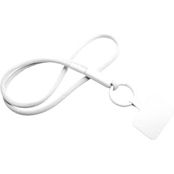 Tubyard Lanyard mit Telefonhalterung und Band aus recyceltem Kunststoff, weiss