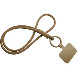Tubyard Lanyard mit Telefonhalterung und elastischem Band, bronze