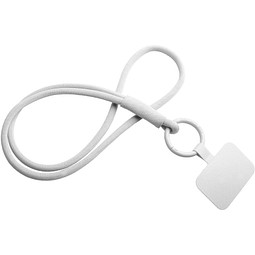 Tubyard Lanyard mit Telefonhalterung und elastischem Band, weiss
