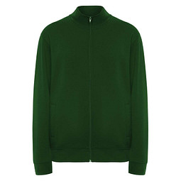 Ulan Sweatjacke Unisex, dunkelgrün, M