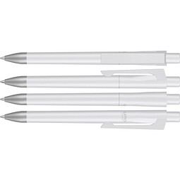 uma® CHECK SI Druckkugelschreiber, weiss