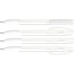 uma® OMEGA grip transparent Druckkugelschreiber, klar