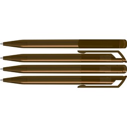uma® POP transparent Drehkugelschreiber, braun