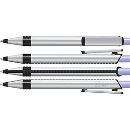 uma® RECYCLED PET PEN ALUMA Druckkugelschreiber, hellviolett