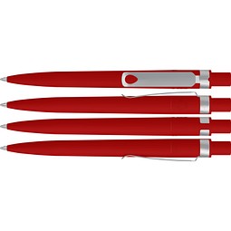 uma® RECYCLED PET PEN CORE GUM Druckkugelschreiber, rot