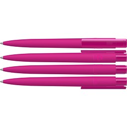 uma® RECYCLED PET PEN PRO K transparent GUM Druckkugelschreiber, magenta