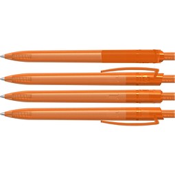 uma® RECYCLED PET PEN STEP frozen Druckkugelschreiber, orange