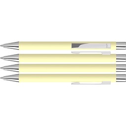 uma® STRAIGHT SI GUM Druckkugelschreiber, pastell gelb