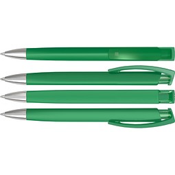 uma® Druckkugelschreiber TrinityGum, mit Metallspitze, blaue Mine, dunkelgrün