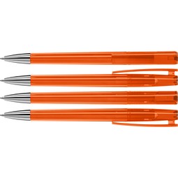 uma® ULTIMO transparent SI Drehkugelschreiber, orange