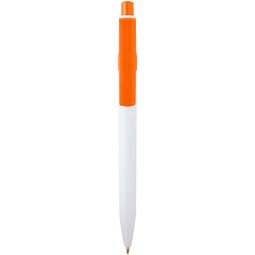 Unica Kugelschreiber aus recyceltem Kunststoff (blaue Mine), orange