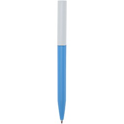 Unix Kugelschreiber aus recyceltem Kunststoff, blaue Mine, aquablau