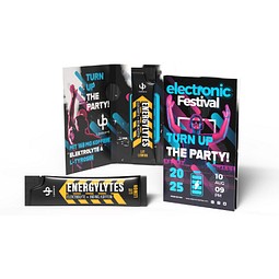 Upsters Energylytes Stick in Werbeklappkarte, 6,5 g, LIT Lemon, inkl. Druck